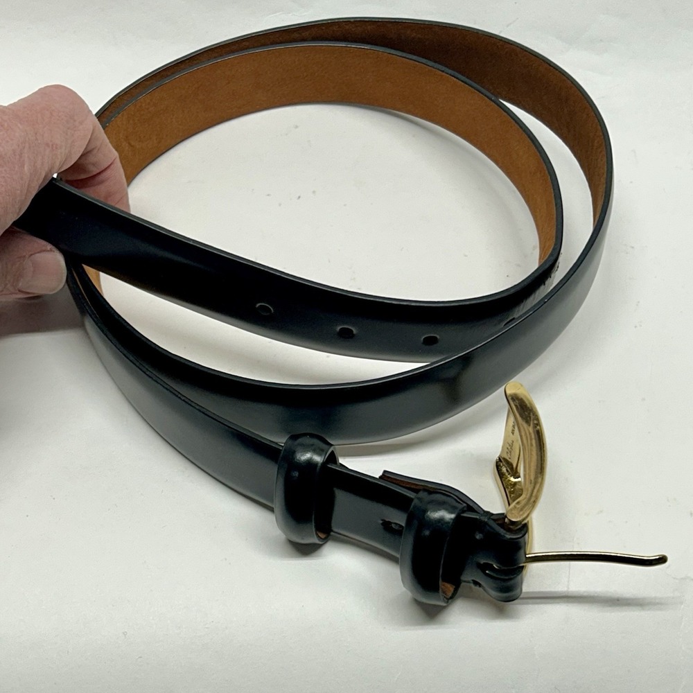 Cole Haan A1930 Men's 100/40 Black Leather Belt (SH8)